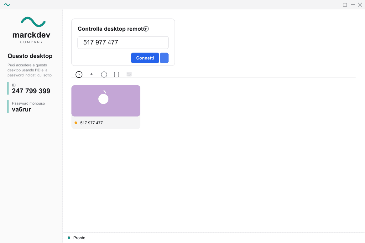 Remote support — MarckDev Company